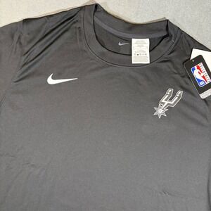 Nike San Antonio Spurs Black Short Sleeve Performance Tee Warm Up X-Large Tall